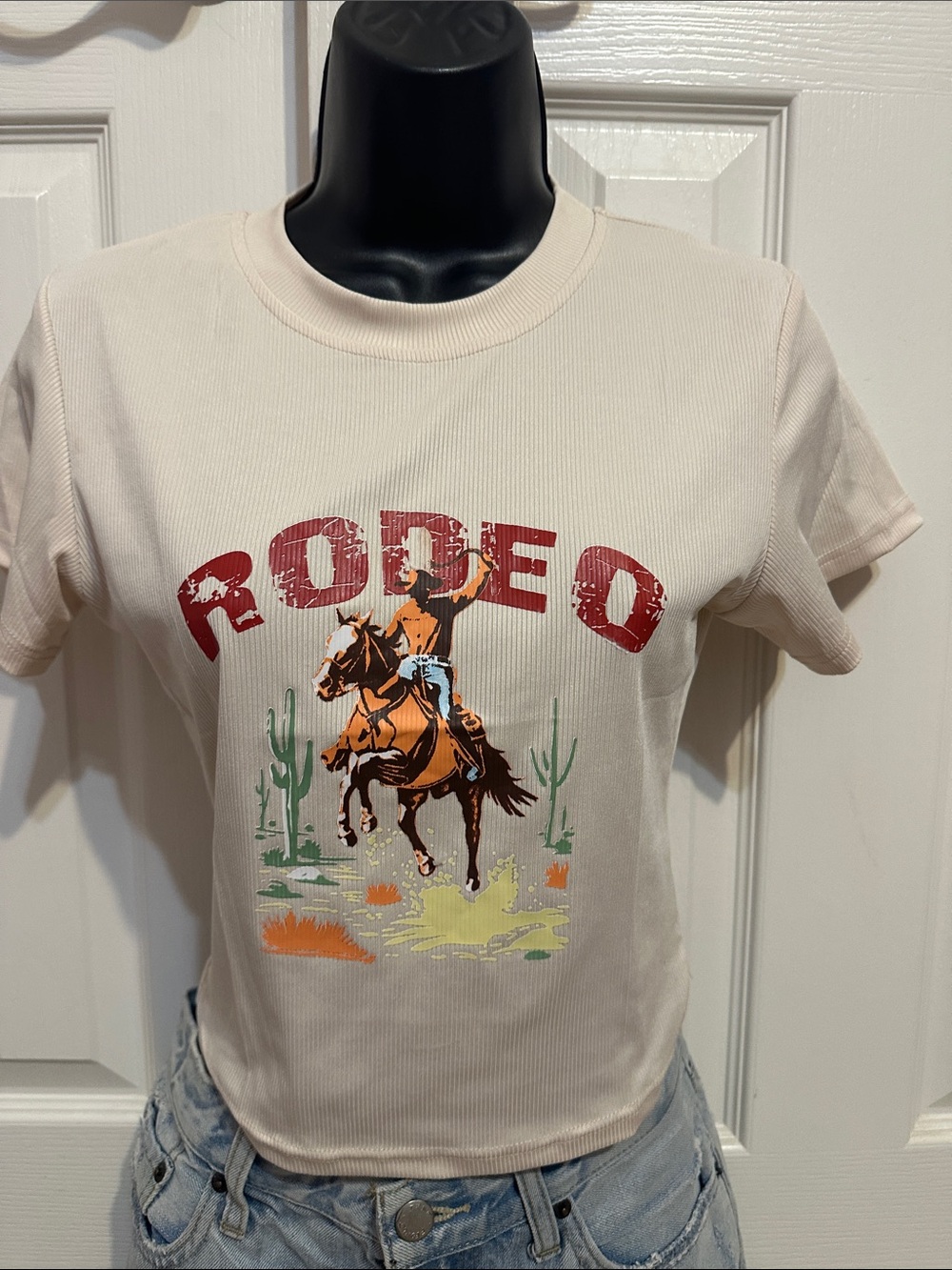 Kids Rodeo Graphic Tee - Cream